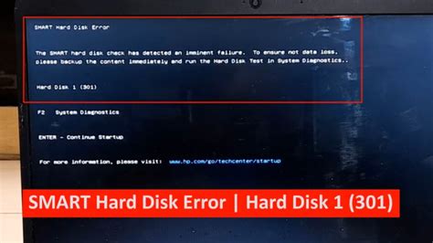 Smart hardisk error 301